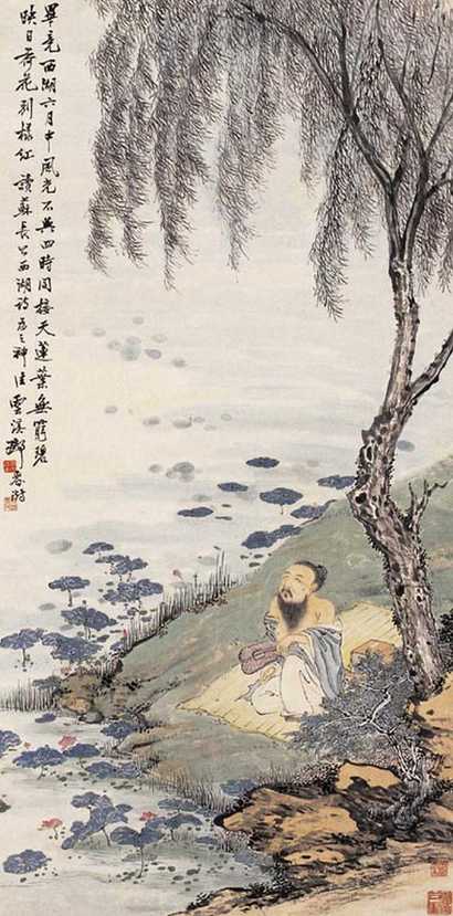 邓春树 人物 立轴
